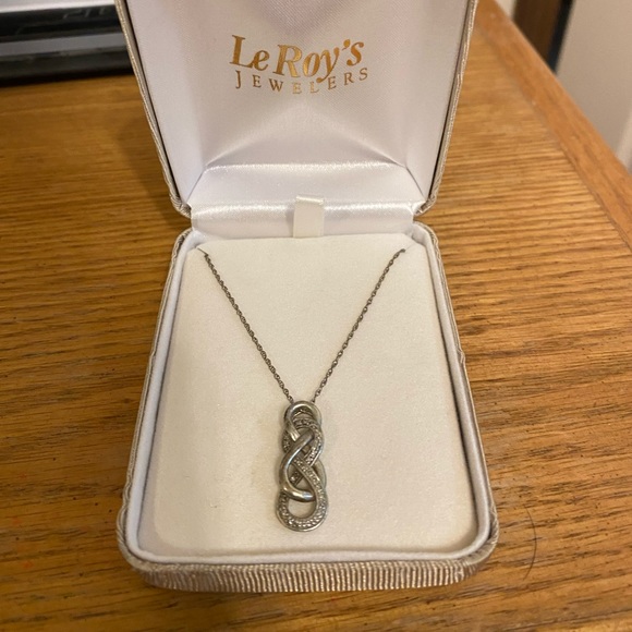 Diamond Infinity Necklace - Picture 1 of 2